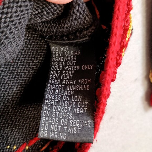 Vintage Michael Simon Women L Christmas Embroidered Full Zip Cardigan Sweater - Picture 9 of 16